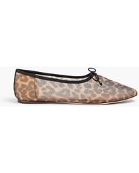 Loeffler Randall - Landon Leopard-Print Mesh Ballet Flats - Lyst