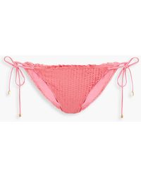 ViX - Scales Ripple Laser-cut Low-rise Bikini Briefs - Lyst