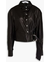 IRO - Leather Shirt - Lyst