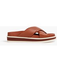 FRAME - Le Playa Leather Platform Sandals - Lyst