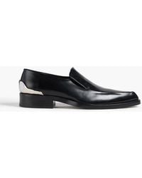 Jil Sander - Embellished Glossed-Leather Loafers - Lyst