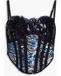 Dion Lee - Lace Bustier Top - Lyst