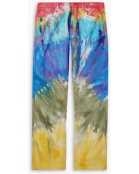 GALLERY DEPT. - Marley Straight-Leg Distressed Tie-Dyed Jeans - Lyst