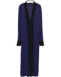 Haider Ackermann Satin-crepe Midi Dress Indigo - Blue
