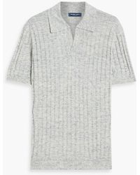 Frescobol Carioca - Rino Slim-fit Ribbed Cotton Polo Shirt - Lyst