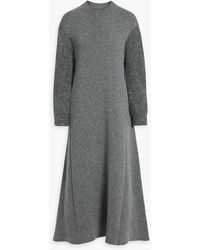Jil Sander - Brushed Wool And Cashmere-blend Midi Dress - Lyst