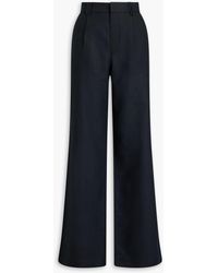 PAIGE - Niguel Linen And Cotton-Blend Wide-Leg Pants - Lyst