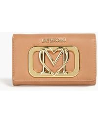 Love Moschino - Gold Rush Embellished Faux Leather Wallet - Lyst