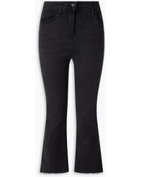 FRAME - Le Crop Mini Boot Cropped High-Rise Bootcut Jeans - Lyst