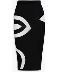 PUCCI - Jacquard-knit Cotton-blend Pencil Skirt - Lyst