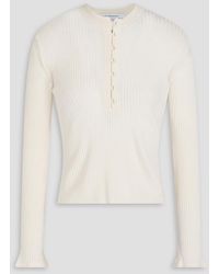 Another Tomorrow - Pullover aus einer gerippten merinowollmischung - Lyst
