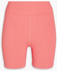 The Upside - Two-tone Ribbed Jersey Shorts - Lyst