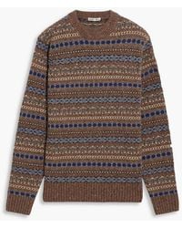 Alex Mill - Fair Isle Merino Wool-blend Sweater - Lyst