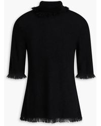 By Malene Birger - Rollkragenoberteil aus einer woll-mohairmischung mit fransen - Lyst