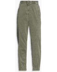 7 For All Mankind - Alexis Gabardine Tapered Pants - Lyst