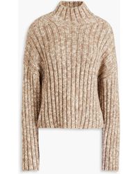 IRO - Netty Mélange Ribbed-knit Turtleneck Sweater - Lyst