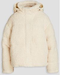 Maje - Groom Quilted Faux Shearling Hooded Jacket - Lyst
