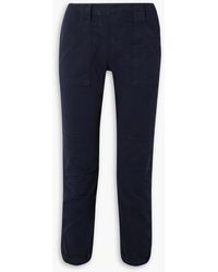 FRAME - Stretch-cotton Twill Tapered Pants - Lyst