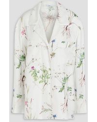 Erdem - Floral-Print Silk-Twill Shirt - Lyst
