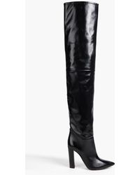 Philosophy Di Lorenzo Serafini - Glossed-leather Thigh Boots - Lyst