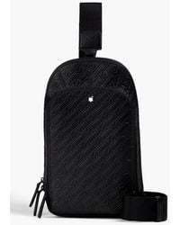 Montblanc - Embossed Leather Messenger Bag - Lyst