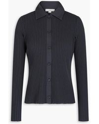 Vince - Ribbed Cotton-Blend Shirt - Lyst