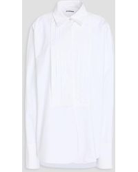 Jil Sander - Oversized-hemd aus twill mit biesen - Lyst
