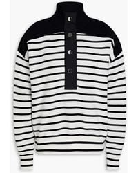 Claudie Pierlot - Striped Knitted Turtleneck Sweater - Lyst
