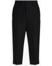 Rick Owens - Astaires Cropped Wool And Silk-blend Pants - Lyst