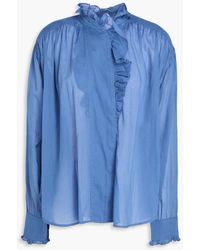 Isabel Marant - Pamias Ruffled Cotton-voile Blouse - Lyst