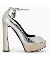 Tom Ford - Pumps aus leder mit krokodileffekt und plateau in -optik - Lyst
