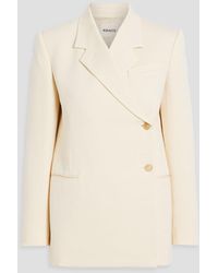 KHAITE - Otero doppelreihiger blazer aus twill aus einer wollmischung - Lyst