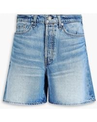 Rag & Bone - Maya jeansshorts in ausgewaschener optik - Lyst