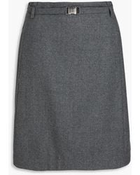 LE17SEPTEMBRE - Belted Wool-twill Skirt - Lyst