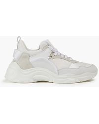 IRO - Curve Runner Mesh And Suede Sneakers - Lyst