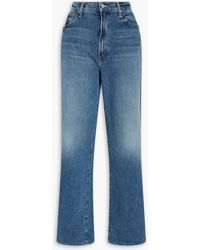 Mother - The dodger skimp cuff hoch sitzende jeans mit geradem bein - Lyst