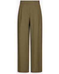 Vince - Lyocell And Linen-blend Wide-leg Pants - Lyst