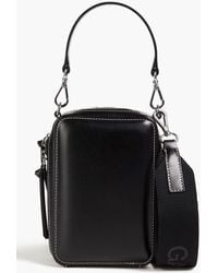 Ganni - Banner Leather Shoulder Bag - Lyst