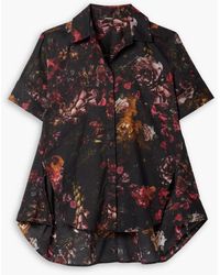 Adam Lippes - Floral-print Cotton-voile Shirt - Lyst