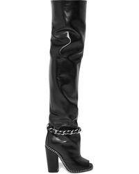 balmain thigh high boots