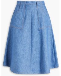 Giuliva Heritage - Flaminia Cotton And Linen-blend Skirt - Lyst