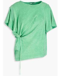 Rejina Pyo - Kayley Knotted Organic Cotton-terry Top - Lyst