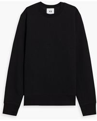 Y-3 - Logo-print French Cotton-terry Sweatshirt - Lyst