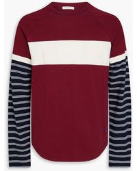 Wales Bonner - Striped Cotton-Jersey T-Shirt - Lyst