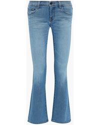 Damen Bekleidung Jeans Bootcut Jeans J Brand Denim High-Rise Bootcut Jeans Franky in Blau 