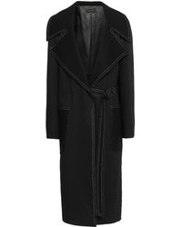 JOSEPH Cashmere-felt Coat Black