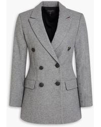 Rag & Bone - Double-breasted Wool-blend Blazer - Lyst