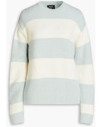 A.P.C. - Striped -blend Sweater - Lyst