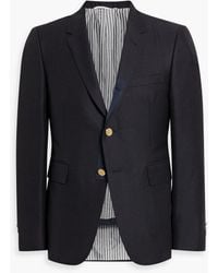 Thom Browne - Grain De Poudre Wool And Mohair-Blend Blazer - Lyst