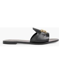 Bally - Positano Embellished Leather Slides - Lyst